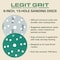 Legit Grit 6 inch Sand paper Disc, 15-Hole, 320 Grit, 100PK LG6-15320-100 - alternate 3